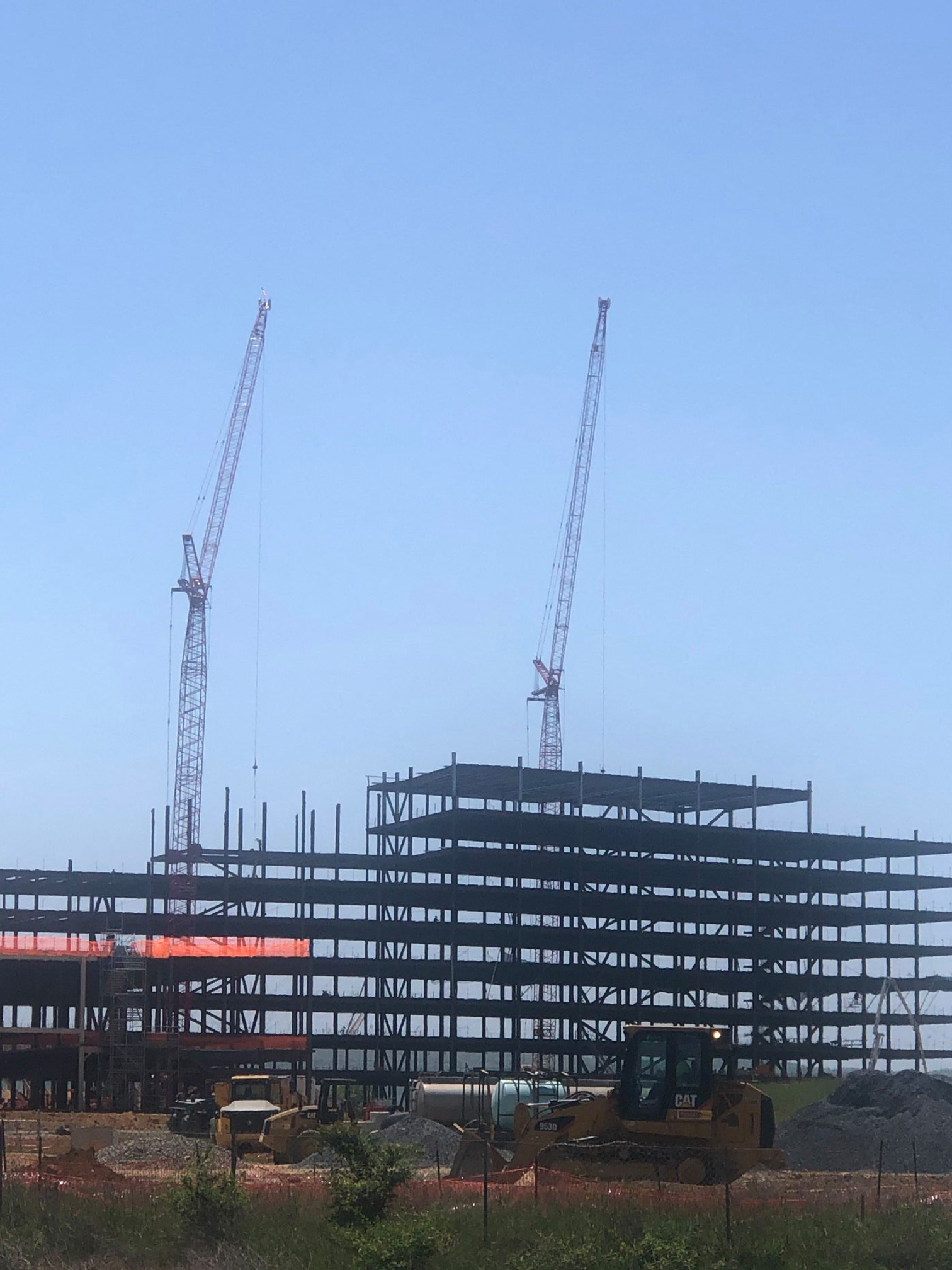 Photo of a crane at a construction site
